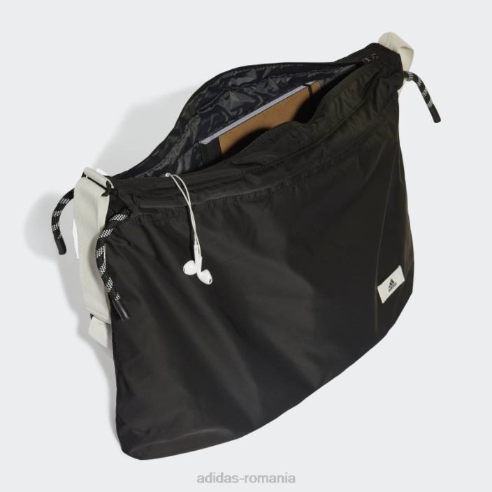 Adidas geantă de umăr shopper clasică neagră adidas femei alb negru 2JBN10857