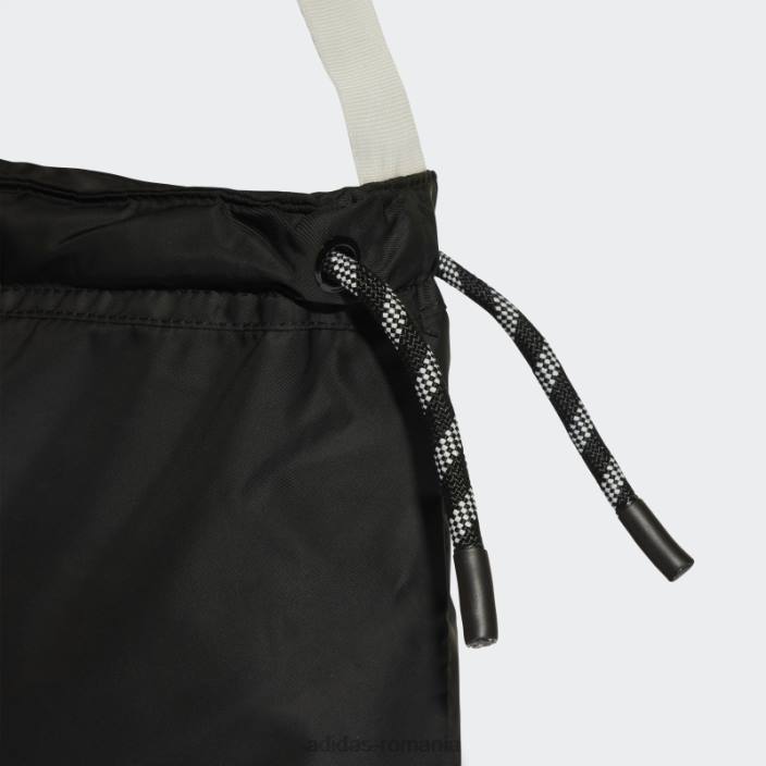 Adidas geantă de umăr shopper clasică neagră adidas femei alb negru 2JBN10857