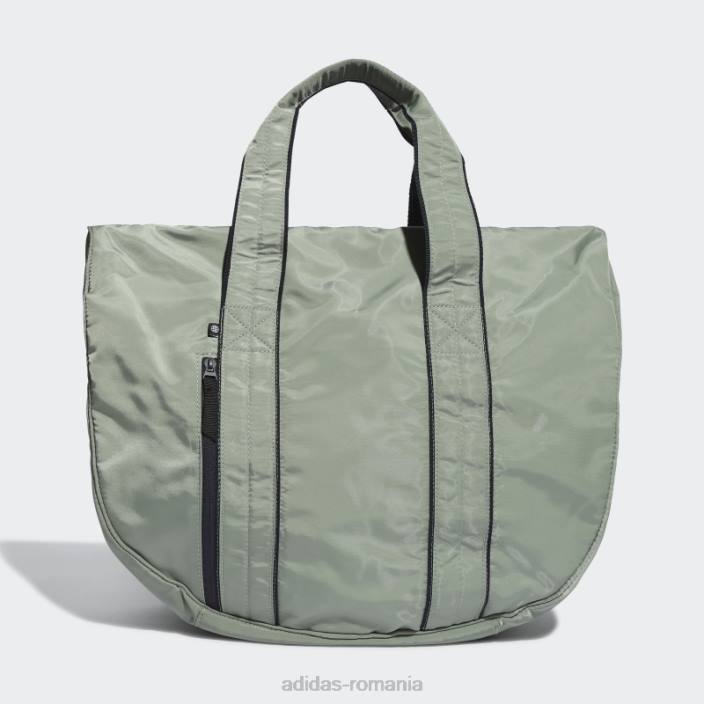 Adidas geantă de umăr studio tote verde argintiu femei verde argintiu/cerneală/alb 2JBN10900