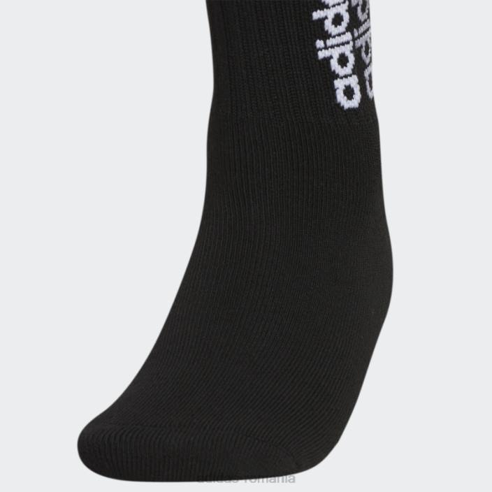 Adidas negru wm spt strp 2 3pk șosete sferturi înalte fashion femei negru 2JBN10983