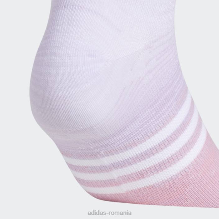 Adidas șosete albe superlite cu vopsea multispațială fără prezentare 6 perechi femei alb/violet/multicolor 2JBN10990