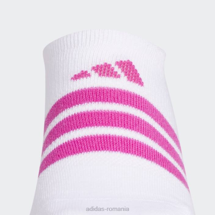 Adidas sosete superlite super-no-show 6 perechi pop violet mel fashion femei alb/pop violet mel 2JBN10988