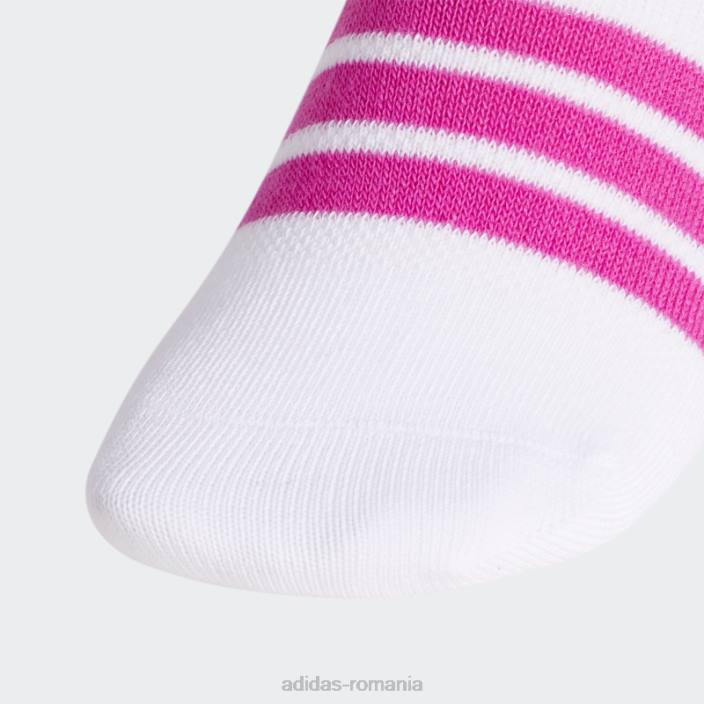 Adidas sosete superlite super-no-show 6 perechi pop violet mel fashion femei alb/pop violet mel 2JBN10988