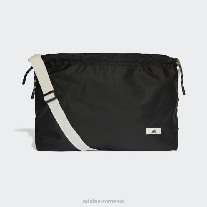 Adidas geantă clasică de umăr shopper neagră adidas femei alb negru 2JBN3270