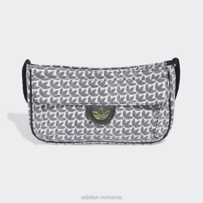 Adidas geantă albă mini pentru avion de linie femei alb negru 2JBN10955