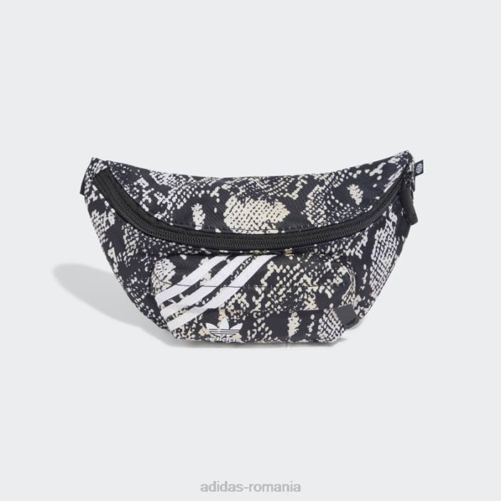 Adidas geantă de talie cu grafic șarpe la modă neagră femei multicolor/negru 2JBN10875