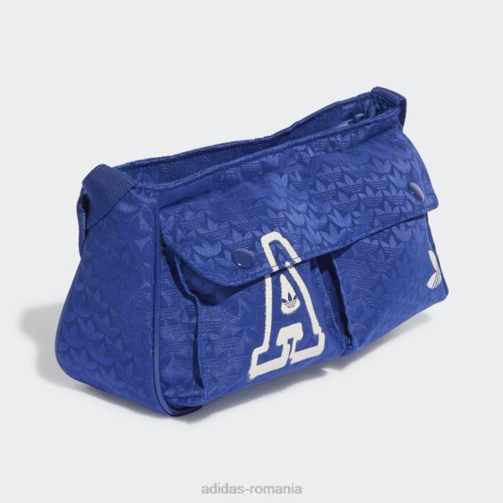 Adidas geantă mini pentru avion de linie cu jacquard trifoil albastru victorie adidas femei albastru victorie 2JBN10893