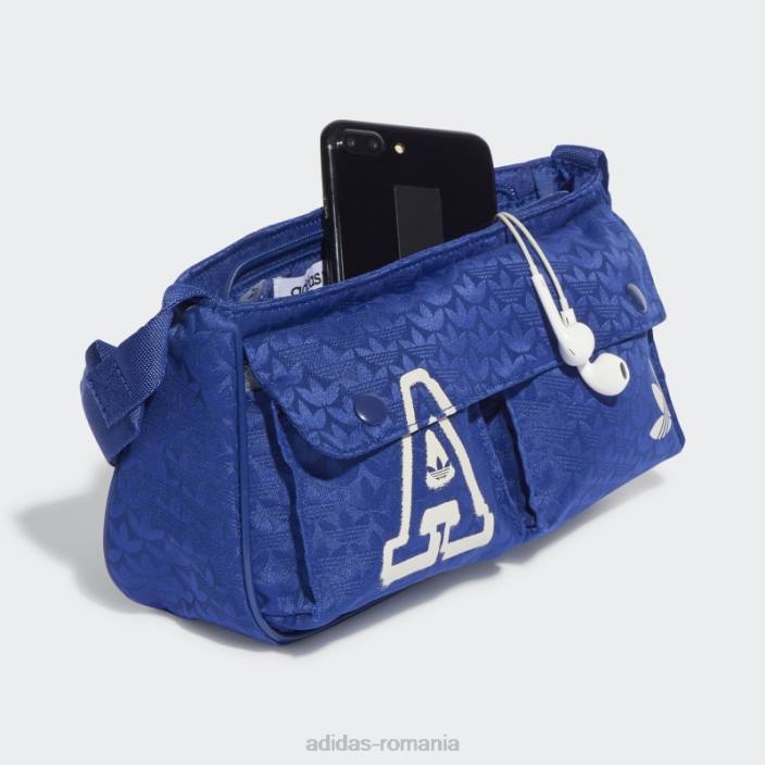 Adidas geantă mini pentru avion de linie cu jacquard trifoil albastru victorie adidas femei albastru victorie 2JBN10893