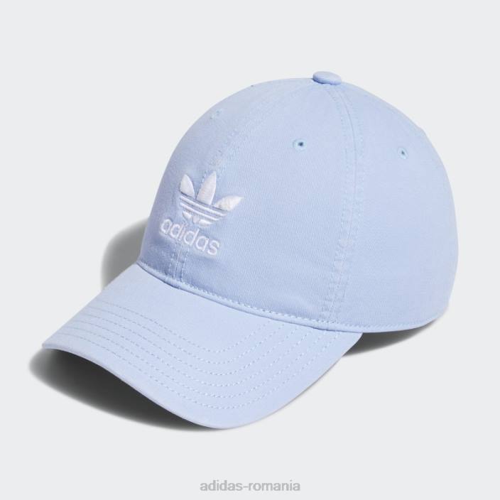 Adidas pălărie din spate cu curea relaxată albastru zori femei zori albastru/alb 2JBN10924