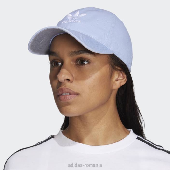 Adidas pălărie din spate cu curea relaxată albastru zori femei zori albastru/alb 2JBN10924