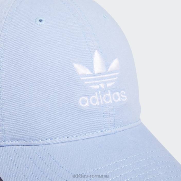 Adidas pălărie din spate cu curea relaxată albastru zori femei zori albastru/alb 2JBN10924