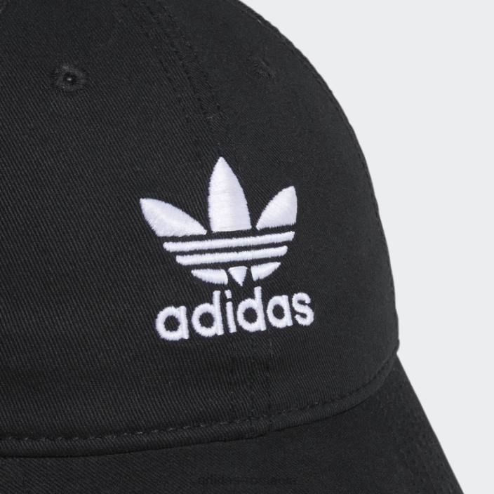 Adidas pălărie relaxată cu bretele din spate alb de modă femei alb negru 2JBN10941