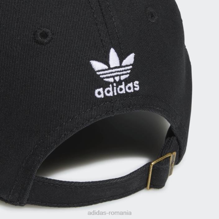 Adidas pălărie relaxată cu bretele din spate alb de modă femei alb negru 2JBN10941