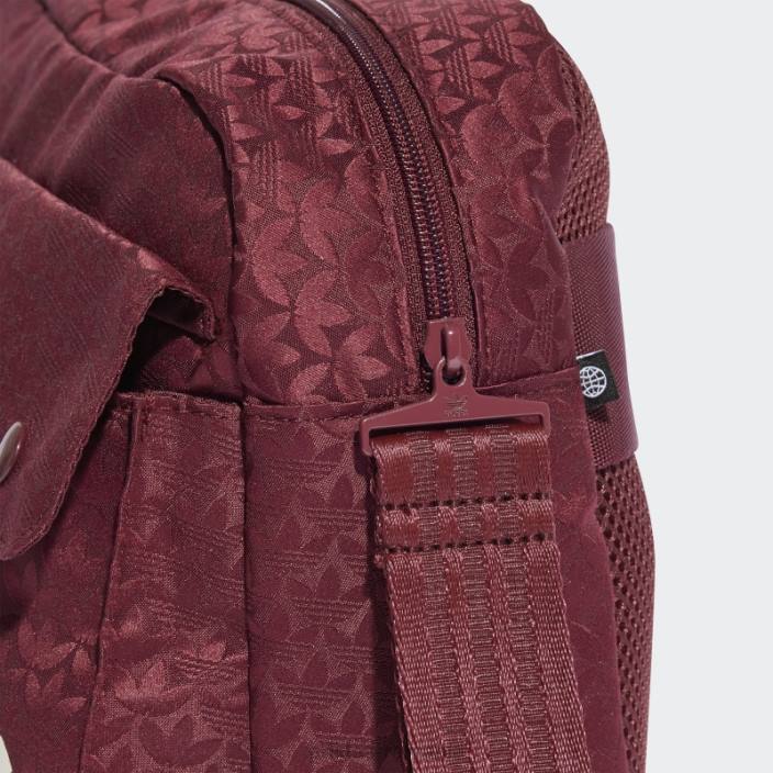 Adidas roșu trefoil jacquard monogramă oversize talie geantă fashion femei roșu 2JBN10895