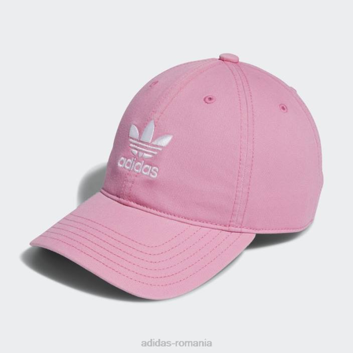 Adidas curea relaxată pălărie din spate roz femei roz/alb 2JBN24266