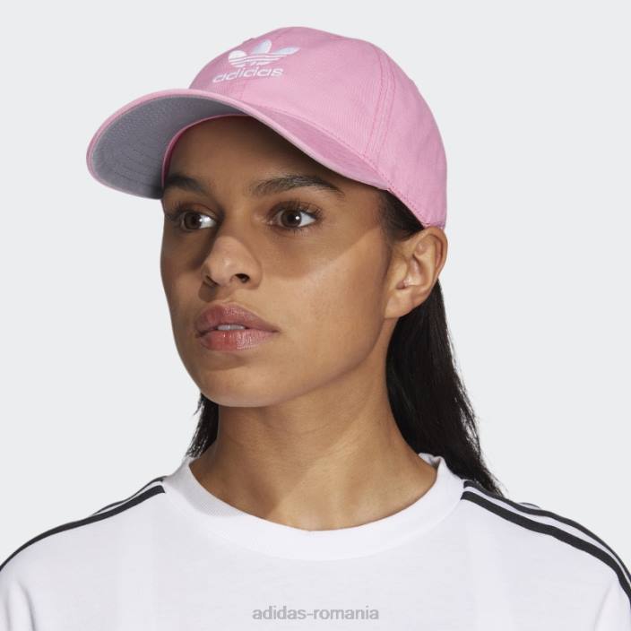 Adidas curea relaxată pălărie din spate roz femei roz/alb 2JBN24266