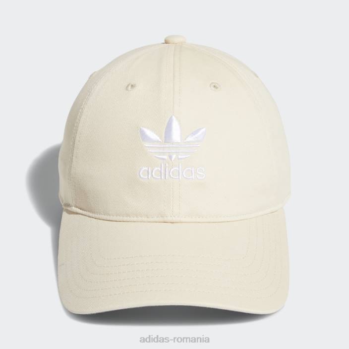 Adidas pălărie albă relaxată cu bretele la spate femei alb 2JBN24251