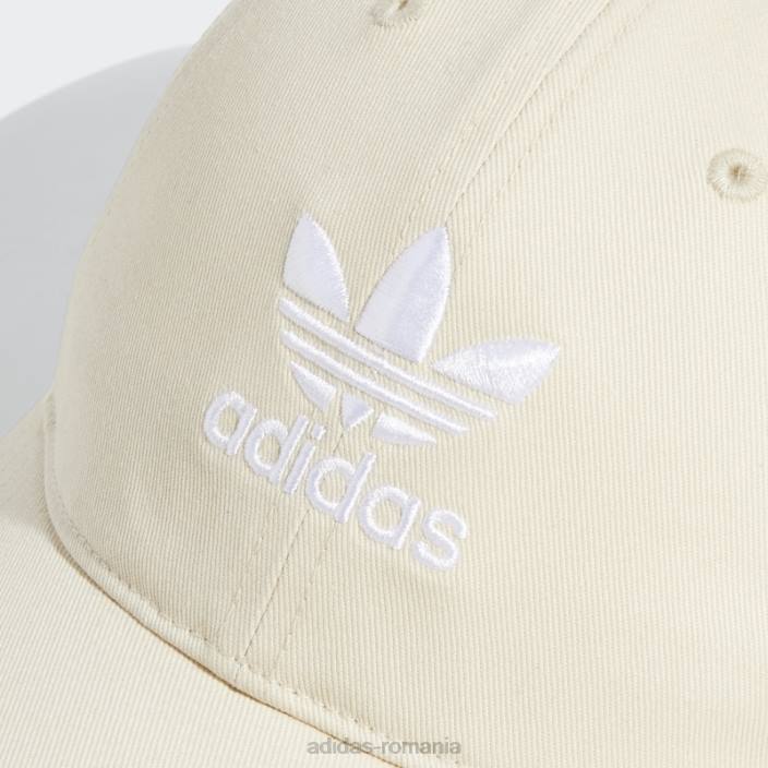 Adidas pălărie albă relaxată cu bretele la spate femei alb 2JBN24251