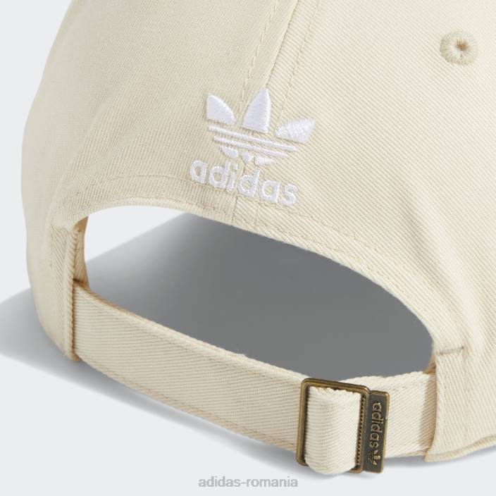 Adidas pălărie albă relaxată cu bretele la spate femei alb 2JBN24251
