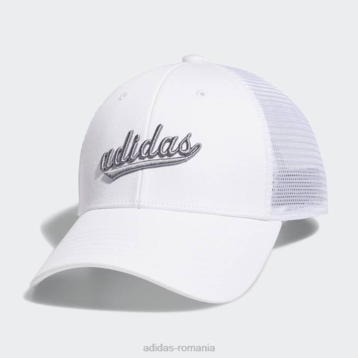 Adidas pălărie de camion cu plasă albă femei alb/gri 2JBN24334