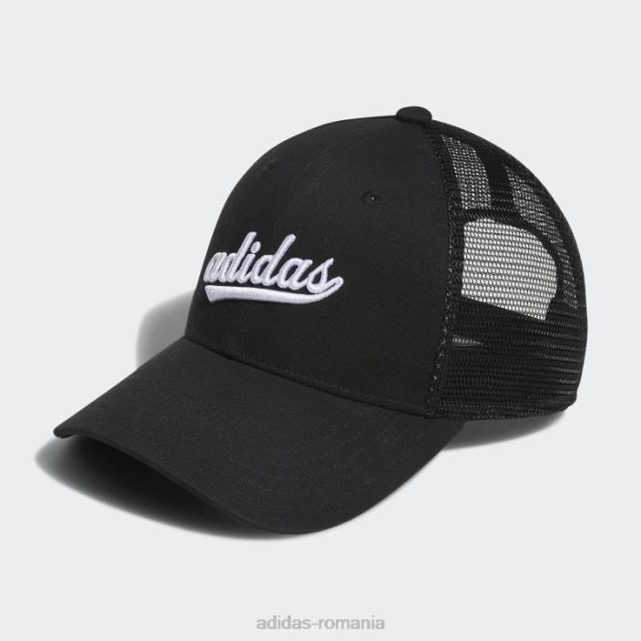 Adidas pălărie de camion cu plasă neagră femei alb negru 2JBN24337