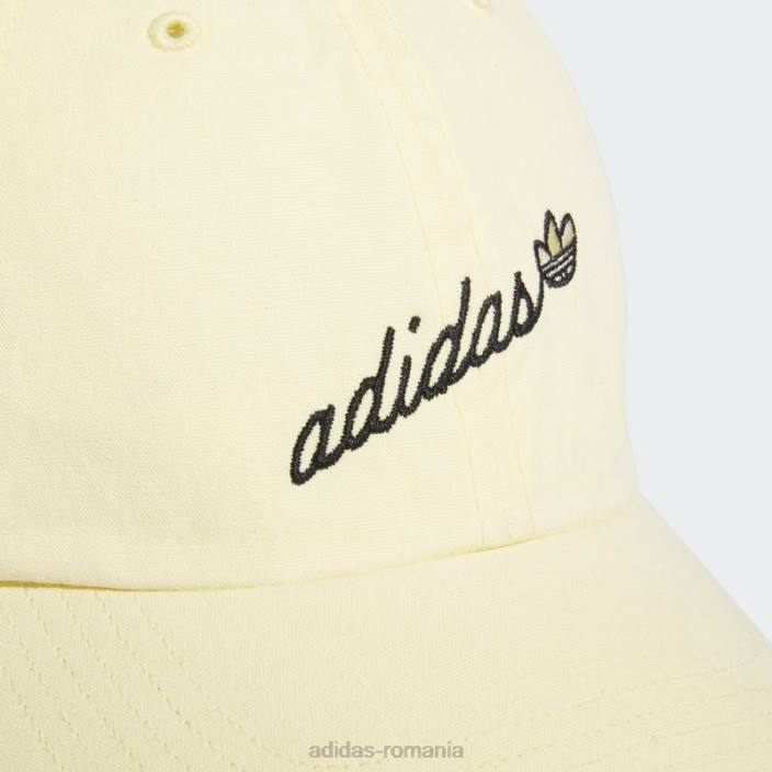 Adidas pălărie galbenă cu bretele adidas femei galben/negru 2JBN24267