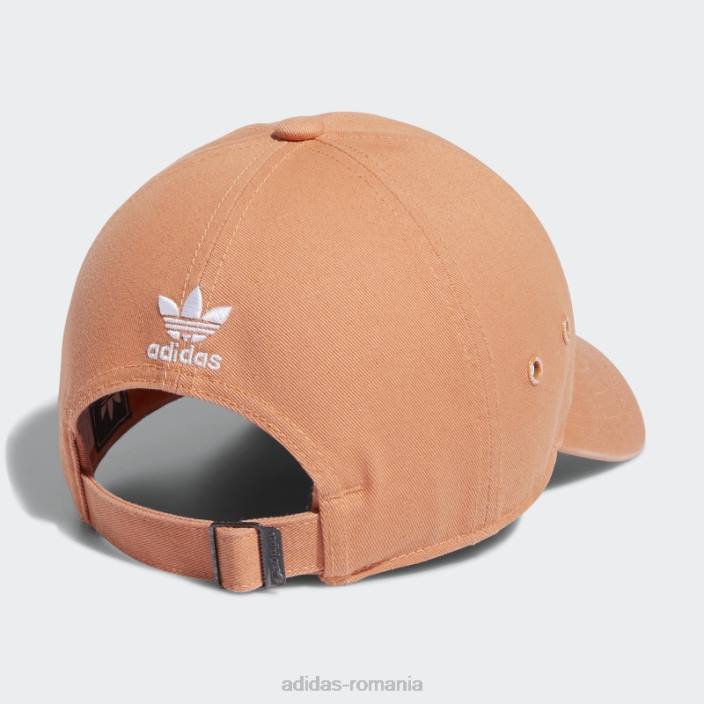 Adidas pălărie relaxată cu mini logo cupru femei cupru/alb 2JBN24278