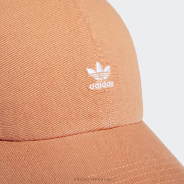 Adidas pălărie relaxată cu mini logo cupru femei cupru/alb 2JBN24278