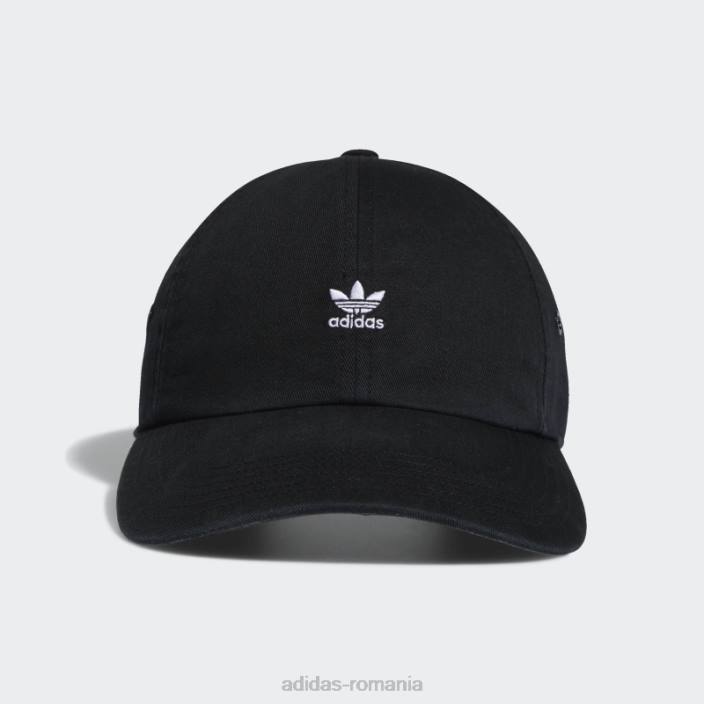 Adidas pălărie relaxată cu mini logo negru femei negru 2JBN24248