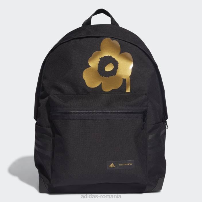 Adidas marimekko unikko rucsac clasic cu imprimeu floral negru adidas femei negru/auriu metalic 2JBN24246