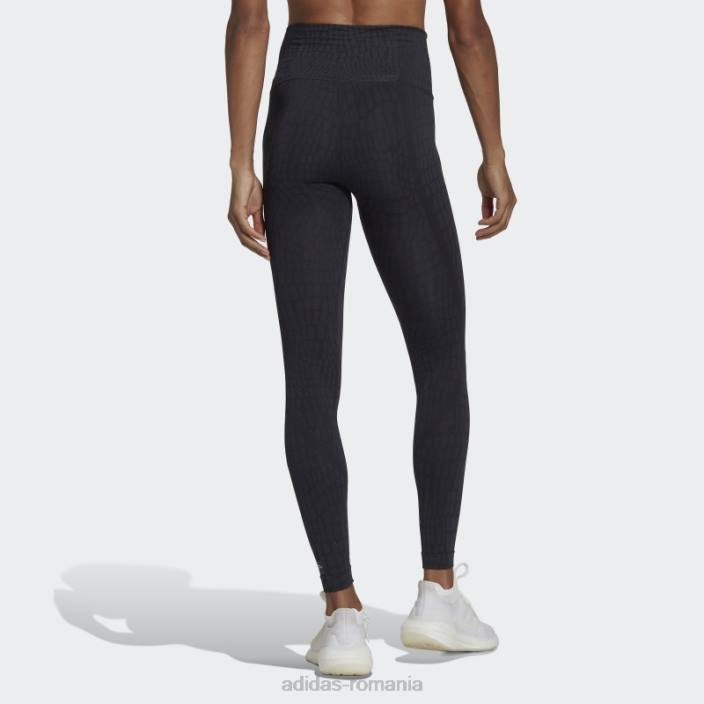 Adidas Leggings formotion sculpt croco 7/8 negru adidas femei negru/carbon 2JBN23508