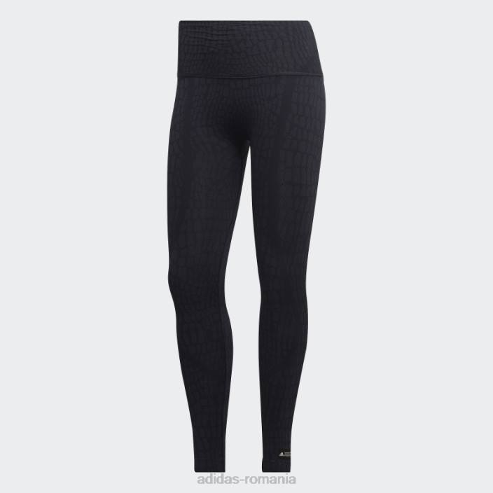 Adidas Leggings formotion sculpt croco 7/8 negru adidas femei negru/carbon 2JBN23508