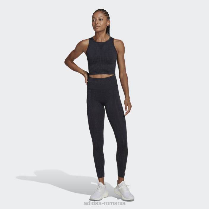 Adidas Leggings formotion sculpt croco 7/8 negru adidas femei negru/carbon 2JBN23508
