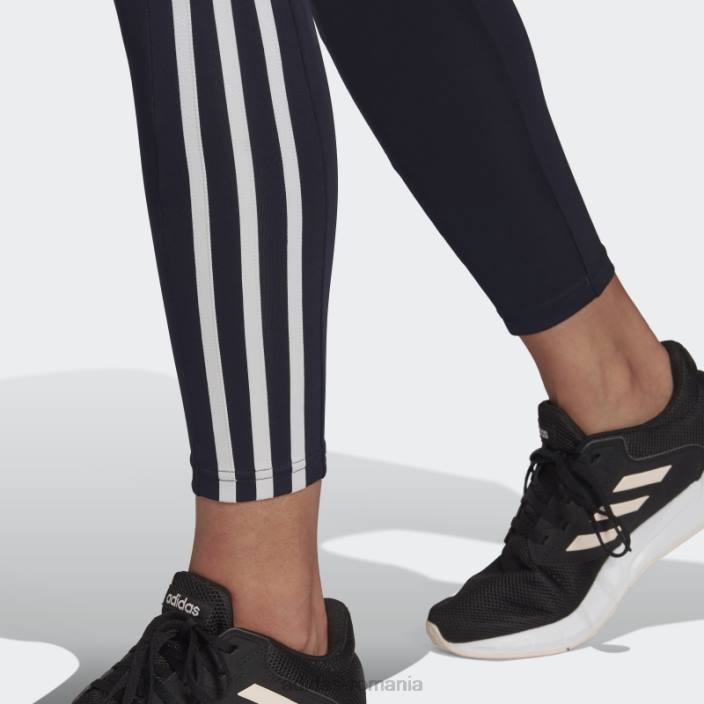 Adidas cerneală concepută pentru a deplasa jambiere sport înalte cu 3 dungi 7/8 femei cerneală/alb 2JBN23483