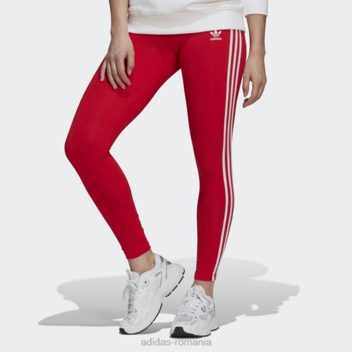 Adidas colanti rosu adicolor classics cu 3 dungi femei roșu 2JBN23459