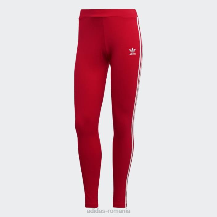 Adidas colanti rosu adicolor classics cu 3 dungi femei roșu 2JBN23459