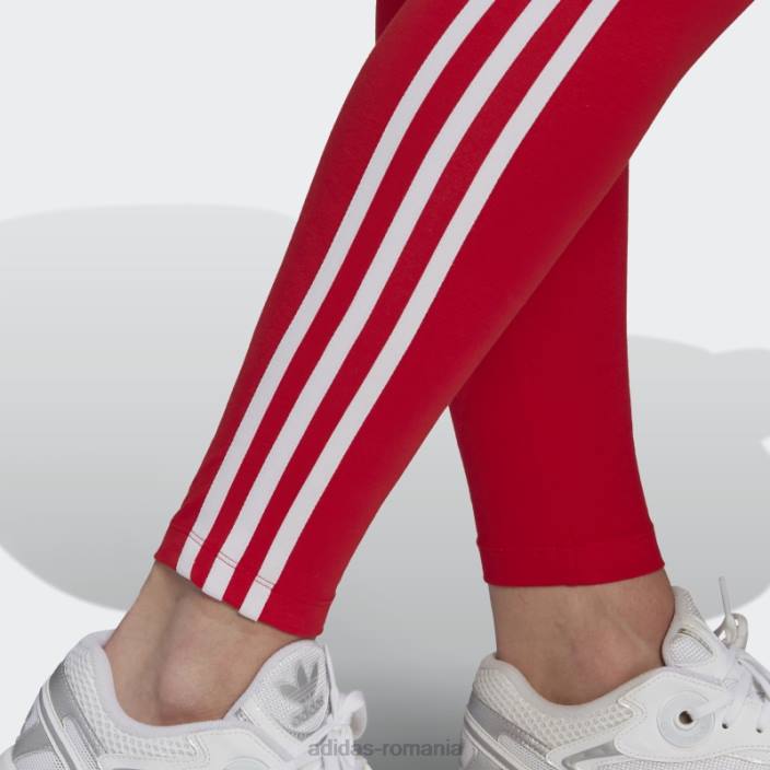 Adidas colanti rosu adicolor classics cu 3 dungi femei roșu 2JBN23459