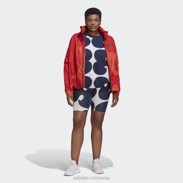 Adidas colanti scurti marimekko coasta pana la genunchi (plus marime) nuanta violet femei tentă violet 2JBN23257