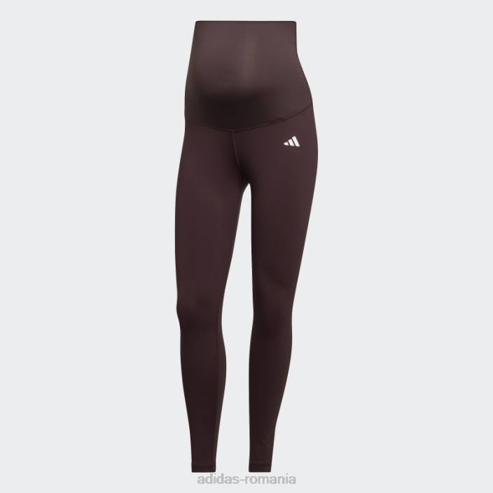 Adidas elemente esentiale pentru antrenament jambiere 7/8 (maternitate) maro adidas femei maro 2JBN23520