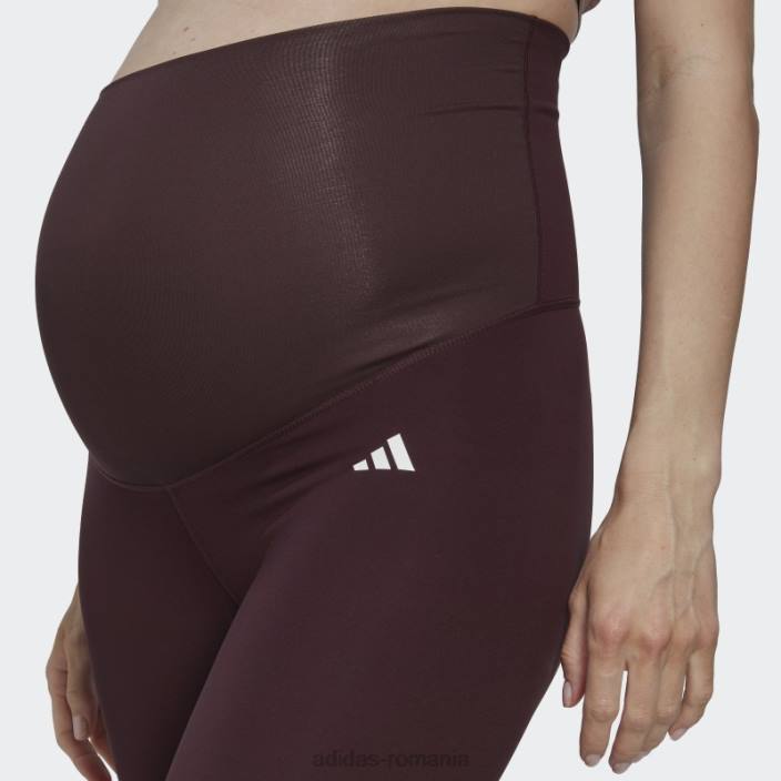 Adidas elemente esentiale pentru antrenament jambiere 7/8 (maternitate) maro adidas femei maro 2JBN23520