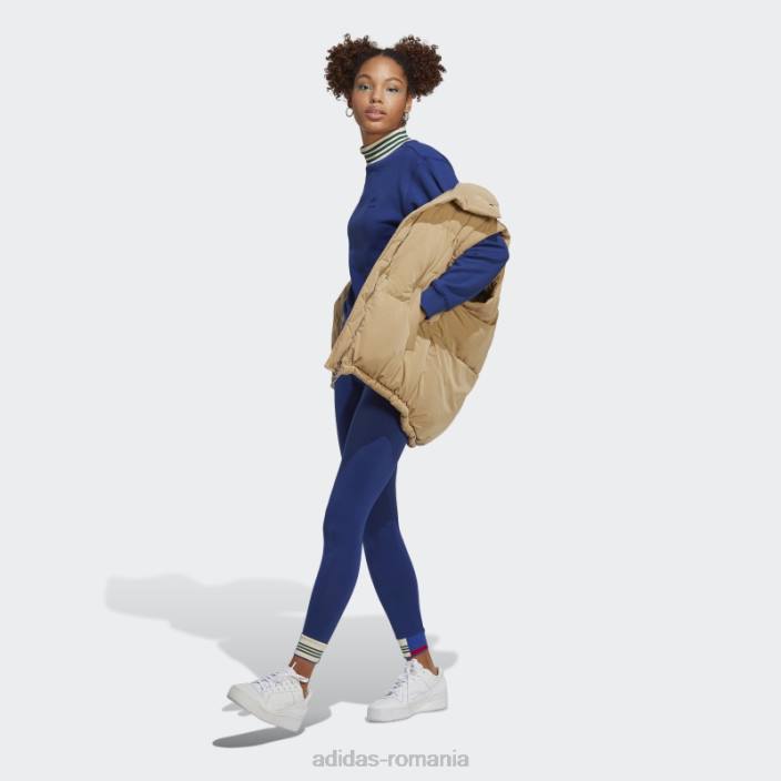 Adidas jambiere cu manșetă cu nervuri albastre victorie femei albastru victorie 2JBN23524