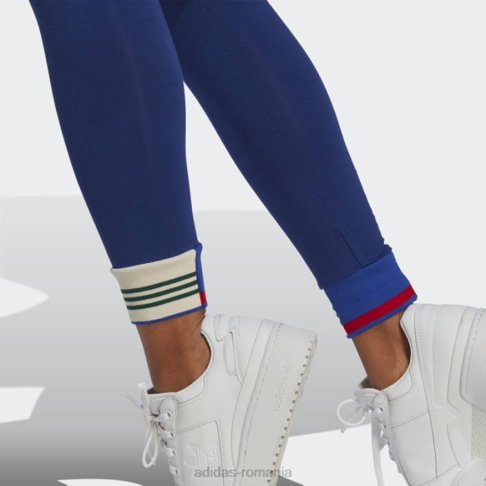 Adidas jambiere cu manșetă cu nervuri albastre victorie femei albastru victorie 2JBN23524