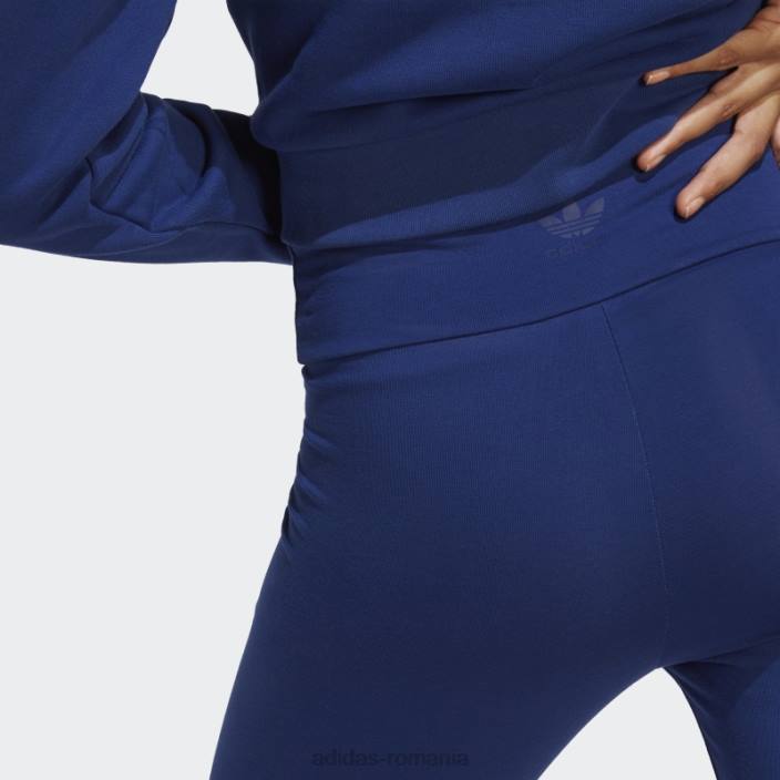 Adidas jambiere cu manșetă cu nervuri albastre victorie femei albastru victorie 2JBN23524