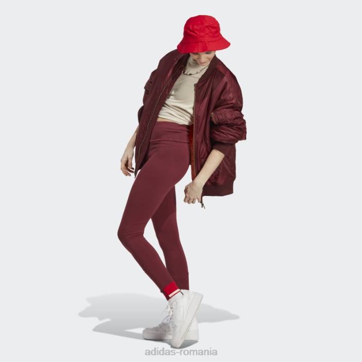 Adidas jambiere cu manșetă cu nervuri roșii femei roșu 2JBN23504