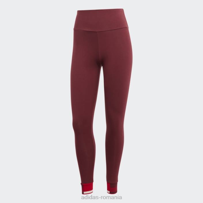 Adidas jambiere cu manșetă cu nervuri roșii femei roșu 2JBN23504