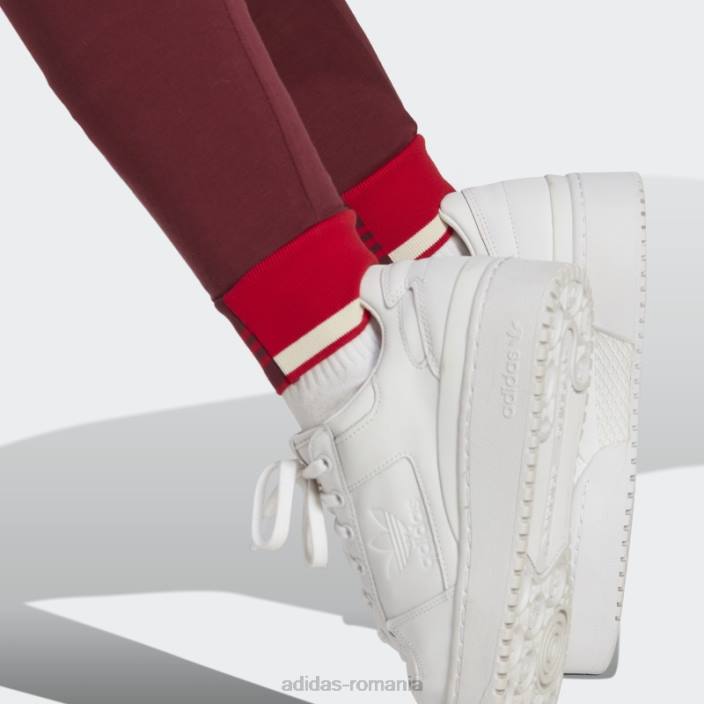 Adidas jambiere cu manșetă cu nervuri roșii femei roșu 2JBN23504
