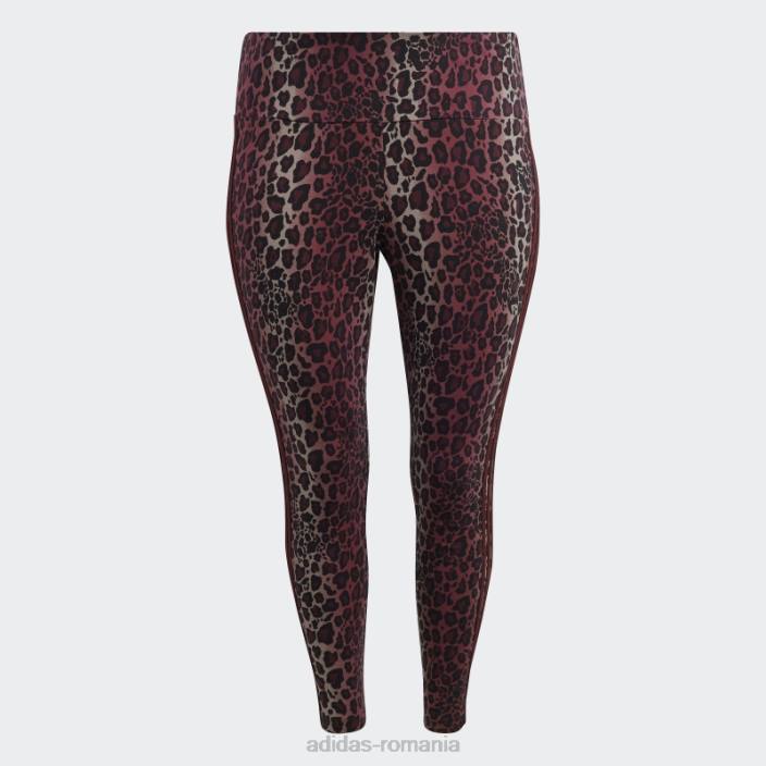 Adidas jambiere maro 7/8 (plus mărime) femei maro/multicolor 2JBN23249