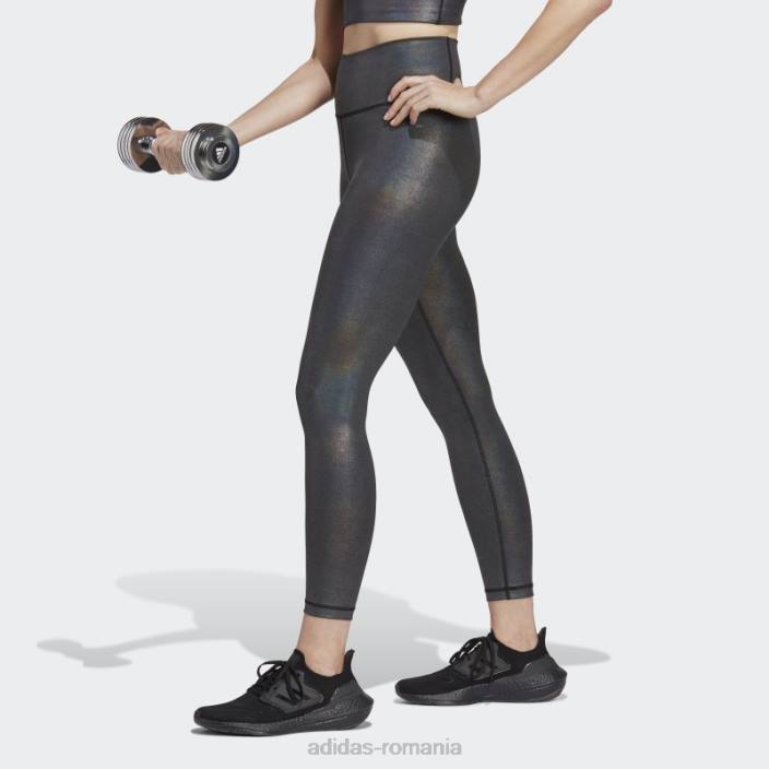 Adidas jambiere negru optime training shine 7/8 femei negru 2JBN23399