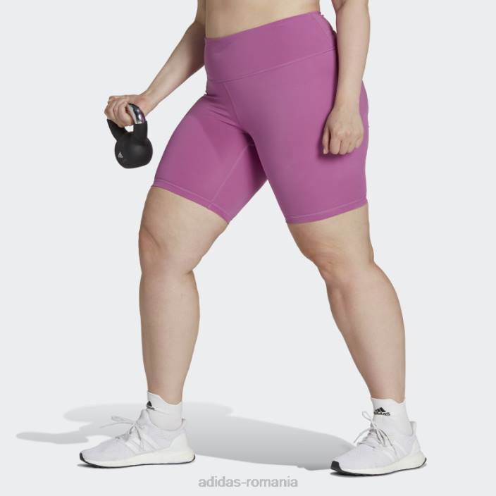 Adidas jambiere scurte lila optime pentru bicicletă de antrenament femei liliac 2JBN23236