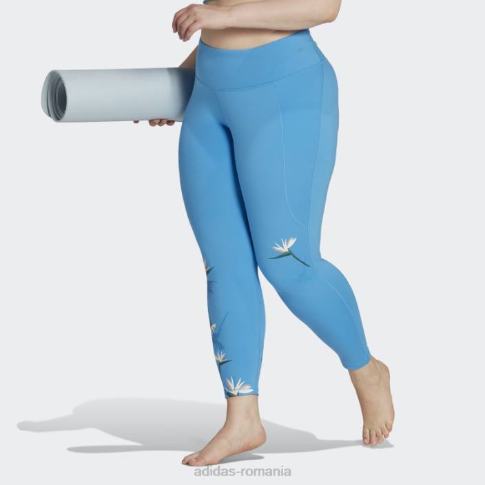 Adidas jambiere studio albastru thebe magugu 7/8 (mărime plus) femei albastru 2JBN23230